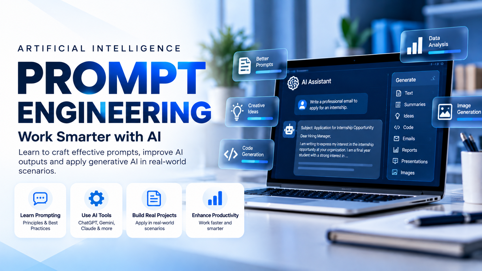 Prompt Engineering for Gen AI — course overview